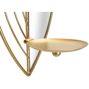 Mauro Ferretti Wandkandelaar blad - 2-stuksstel 18x13x41 cm en 15x13x35 cm goud