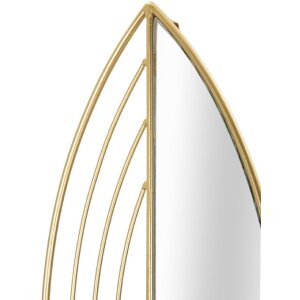 Mauro Ferretti Wandkandelaar blad - 2-stuksstel 18x13x41 cm en 15x13x35 cm goud