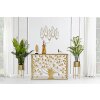 Mauro Ferretti Wandkaarshoeders 5 bladeren 66x14x56 cm goud