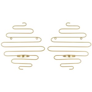Ferretti Alid Wandkandelaar-set van 2 stuks 33x10x34 cm goud
