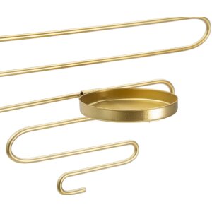 Ferretti Alid Wandkandelaar-set van 2 stuks 33x10x34 cm goud