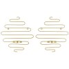 Ferretti Alid Wandkandelaar-set van 2 stuks 33x10x34 cm goud