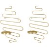 Ferretti Alid Wandkandelaar-set van 2 stuks 33x10x34 cm goud