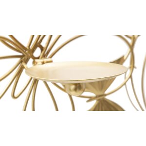 Mauro Ferretti Wandkandelaar Motieven 3-vlammen 61x12x34 cm goud