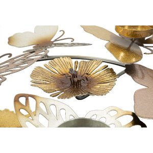Mauro Ferretti Kandelaar Glanzen 3-vlam 39x35,5x7 cm veelkleurig