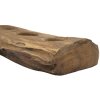 Mauro Ferretti Teak-kandelaar 4-licht 51x14x6 cm bruin