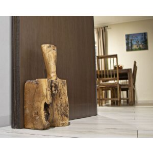 Mauro Ferretti Deurstopper 17x13x37 cm bruin