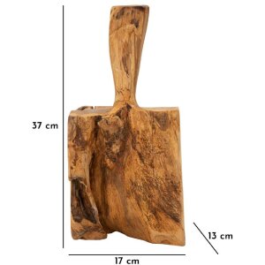 Mauro Ferretti Deurstopper 17x13x37 cm bruin