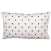 Clayre & Eef RUB36 Kussenhoes Bunny Motief Beige-Grijs 30x50 cm Landelijke stijl