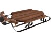 Clayre & Eef Decoratieve slee Hout Ijzer Bruin 71x39x14 cm Vintage Stijl