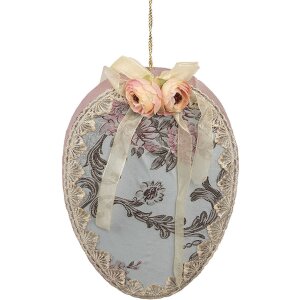 Clayre & Eef Hangdecoratie Ei Blauw 21x4x30 cm...