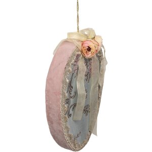 Clayre & Eef Hangdecoratie Ei Blauw 21x4x30 cm...
