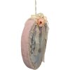 Clayre & Eef Hangdecoratie Ei Blauw 21x4x30 cm Vintage Look