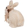 Clayre & Eef Decoratief Konijn Beige 26x15x23 cm Paasdecoratie in landelijke stijl
