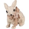 Clayre & Eef Decoratief Konijn Beige 26x15x23 cm Paasdecoratie in landelijke stijl