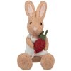 Clayre & Eef Decoratief Konijn met Radijs Bruin 10x10x19 cm