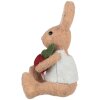 Clayre & Eef Decoratief Konijn met Radijs Bruin 10x10x19 cm