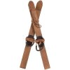Clayre & Eef Decoratieve Houten Ski Bruin 11x4x28 cm Vintage Winterdecoratie