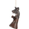 Clayre & Eef decoratieve koebel retro hout ijzer 7x8x15 cm vintage stijl