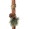 Clayre & Eef Deurbel Landelijke Stijl Bruin Groen 8x12x50 cm