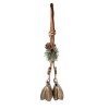 Clayre & Eef Deurbel Landelijke Stijl Bruin Groen 8x12x50 cm