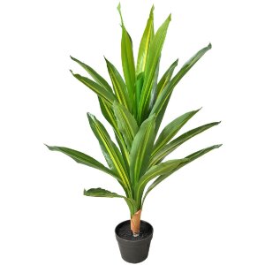 Clayre & Eef 5PL0179 Kunstplant groen 25x25x90 cm...