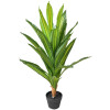 Clayre & Eef 5PL0179 Kunstplant groen 25x25x90 cm botanische stijl