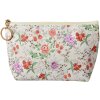 Juleeze JZTB0086 Toilettas Beige Roze 21x5x13 cm PU Bloemenpatroon