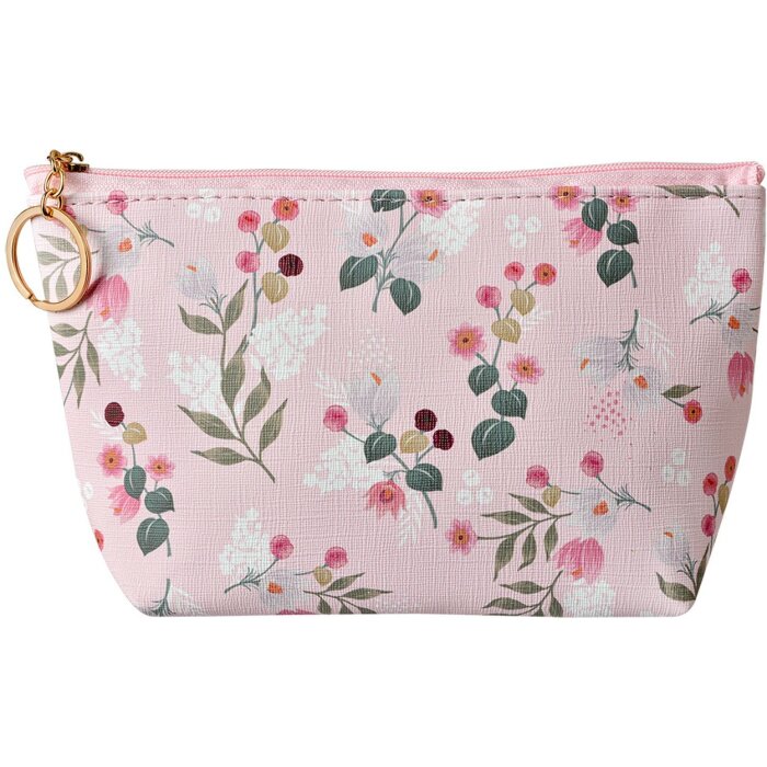 Juleeze JZTB0087 Toilettas Roze met bloemmotief 21x5x13cm PU