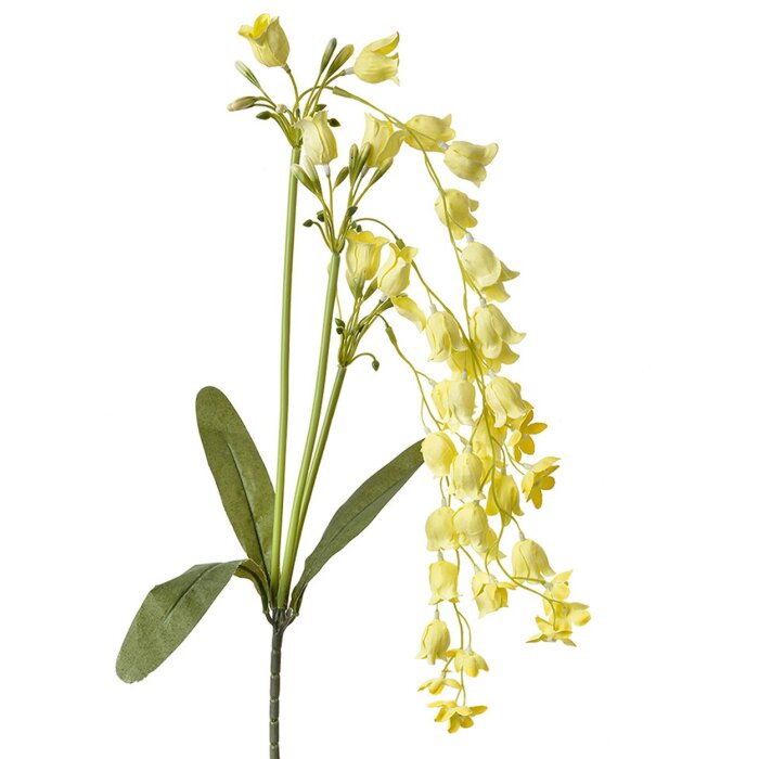 Clayre & Eef decoratieve tak bloemen geel 80cm kunstmatige lentetak