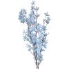 Clayre & Eef decoratieve tak bloemen blauw 110 cm kunststof decoratie voor vazen