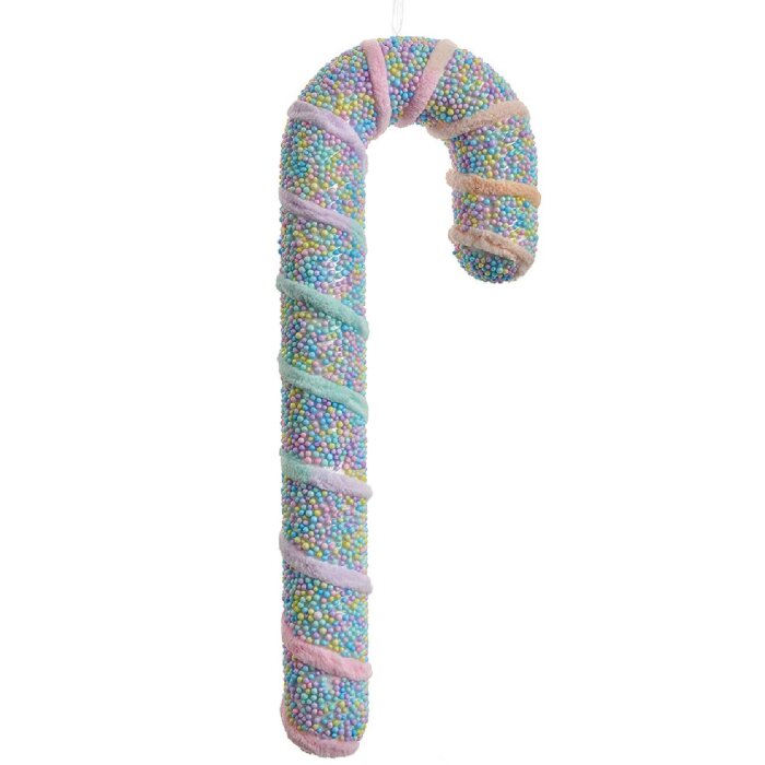 Clayre & Eef 66101L Decoratieve Hanger Candy Cane Roze 13x5x34 cm