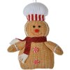 Clayre & Eef 66117 Decoratie Peperkoekman Bruin 15x4x21 cm