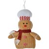 Clayre & Eef 66117 Decoratie Peperkoekman Bruin 15x4x21 cm
