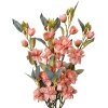 Clayre & Eef 6PL0378P Decoratieve tak met kunstbloemen Roze Groen 51?cm