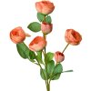 Clayre & Eef 6PL0379 Kunstbloem Roze Groen 60 cm Decoratieve Tak Plastic