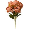 Clayre & Eef 6PL0381O Kunstbloem Oranje 34 cm Pioen Plastic
