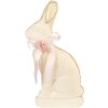 Clayre & Eef Decoratief Konijn Beige 22x8x41 cm Textiel Plastic Lint