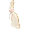Clayre & Eef Decoratief Konijn Beige 22x8x41 cm Textiel Plastic Lint