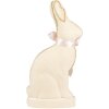 Clayre & Eef Decoratief Konijn Beige 22x8x41 cm Textiel Plastic Lint