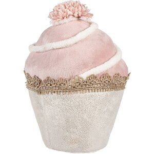 Clayre & Eef Decoratie Cupcake Roze Beige...