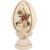 Clayre & Eef Decoratief Ei Beige Ø20x39 cm Voorjaarsdecoratie Vintage Stijl