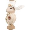 Clayre & Eef Decoratief Konijn Textiel Beige 24x17x50 cm Paasdecoratie