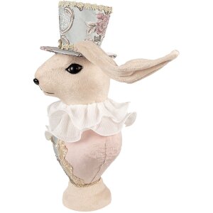 Clayre & Eef Decoratief Konijn Textiel Beige Goud...