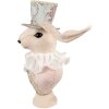 Clayre & Eef Decoratief Konijn Textiel Beige Goud 18x15x39 cm Vintage Stijl