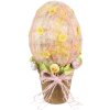 Clayre & Eef 65948 Ei Roze Geel Ø17x33cm Landelijke stijl Textiel Plastic