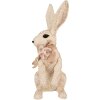 Clayre & Eef Decoratief Konijn Textiel Figuur Beige 25x19x54 cm