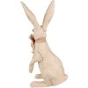 Clayre & Eef Decoratief Konijn Textiel Figuur Beige 25x19x54 cm