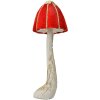 Clayre & Eef 66164 Decoratieve Paddenstoel Barok Stijl Rood Goud Ø15x40cm