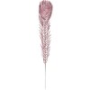 Clayre & Eef decoratieve veer roze 42 cm kunststof glitter afwerking